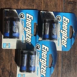 Energizer 2CR5 6-Volt Lithium Photo Battery Replace EL2CR5, DL245 and KL2CR5. Lot of 4. Brand New! Sealed! Never used!