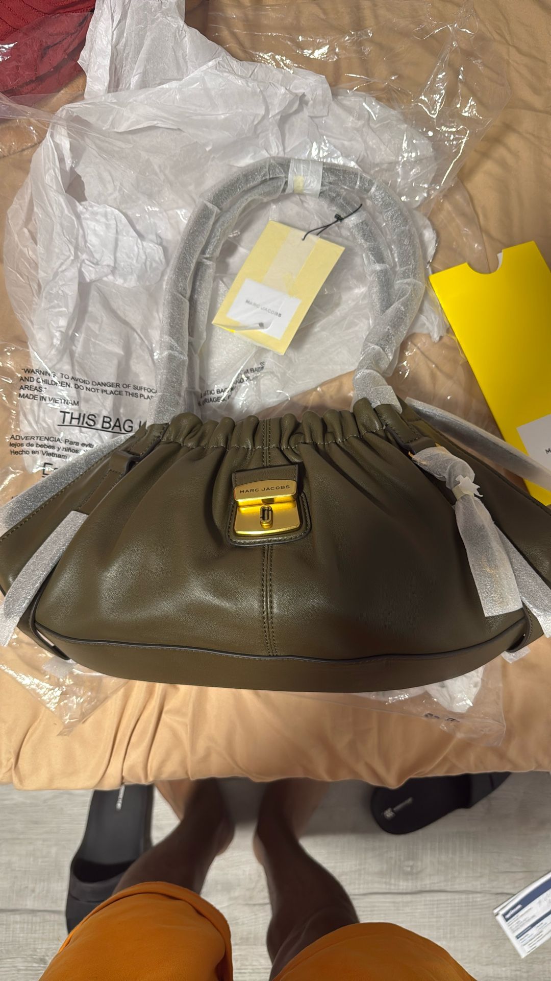 MARC JACOBS CRISTINA SATCHEL Green Size Medium 