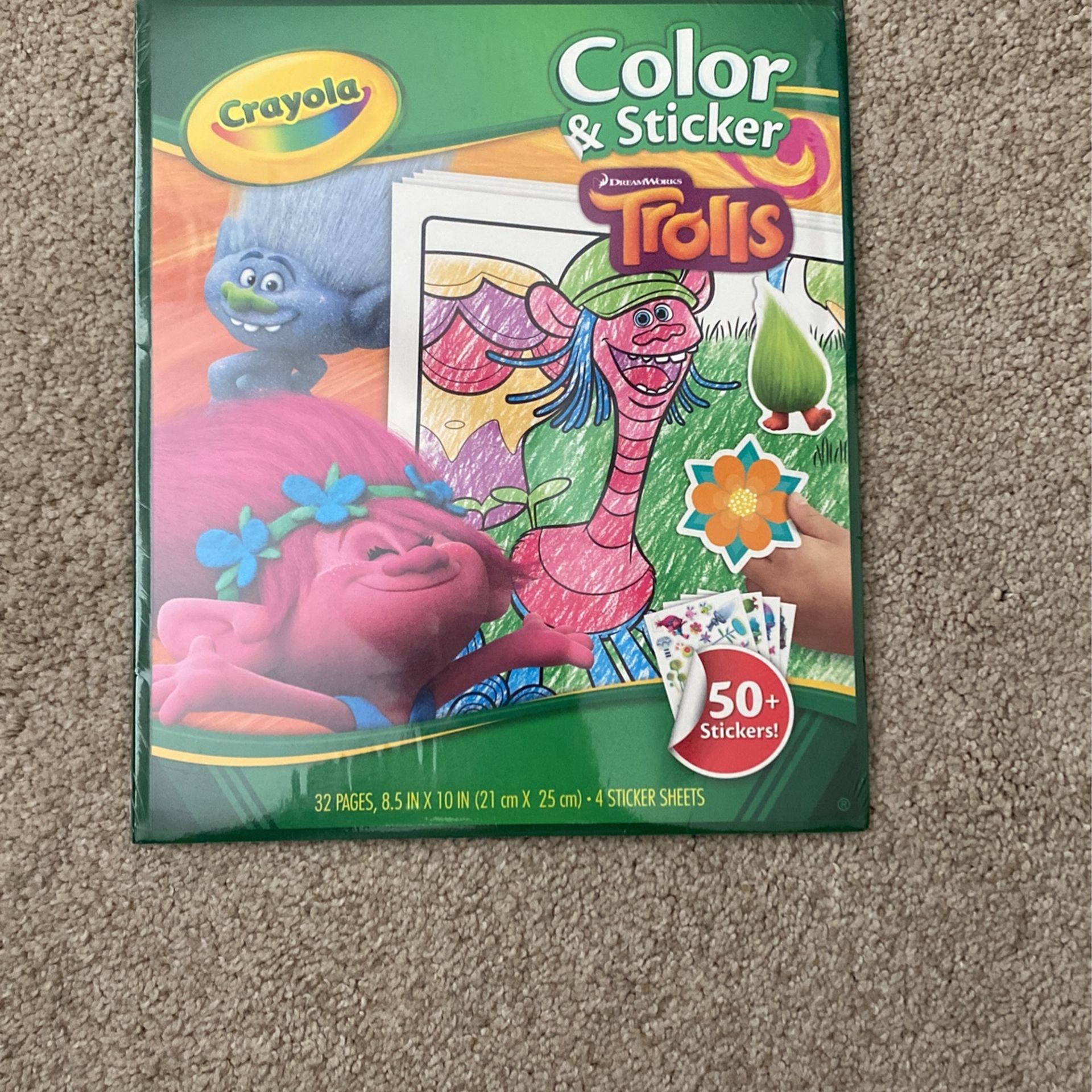NEW Kids Trolls Activity Book