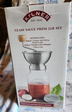 Kilner Glass Sauce Press Jar