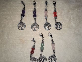 Tree of Life Gemstone Bead Clip Charms