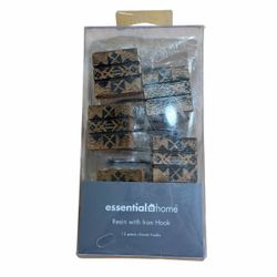 Resin with Iron Hook Shower Hooks 12 pcs