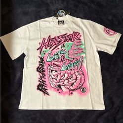 Hellstar “No Guts No Glory” T-Shirt – Streetwear Graphic Tee /Large