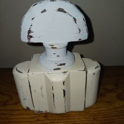 Really Cute Decorative Shabby Wood Perfume Bottle 