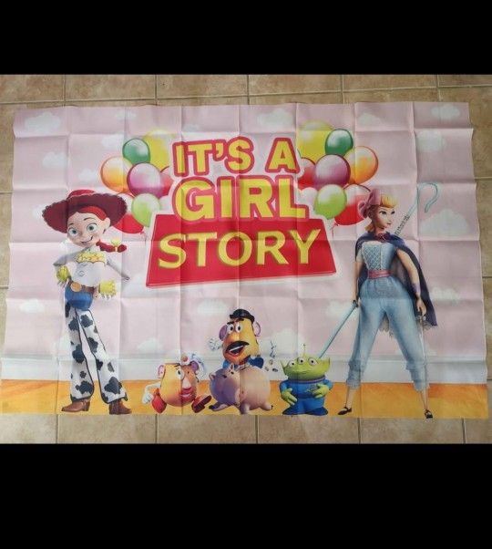 baby shower Toy Story backdrop