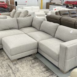 Gray Fabric Sectional 