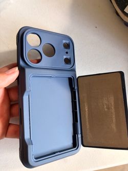 Blue iPhone Pro Case with Card Holder