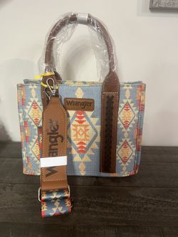 Blue Wrangler Tote Bag