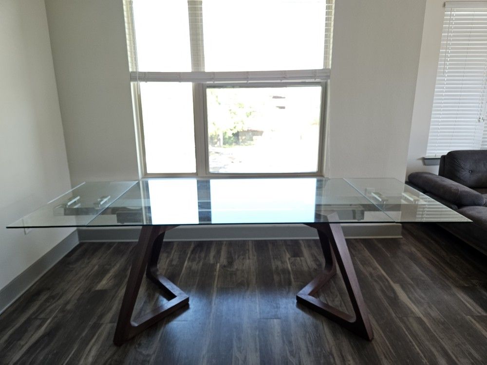 Fresno Glass Rectangular Table