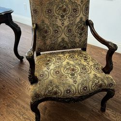 French Versailes Styles Bassett Arm Chairs