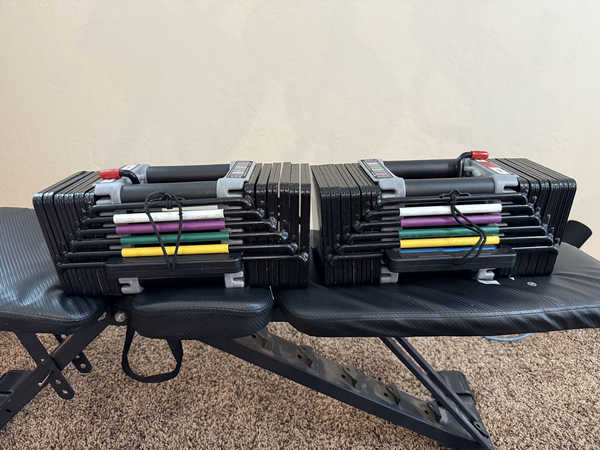 Powerblock Elite USA Adjustable Dumbbells (5-70 lbs) with Stage 2