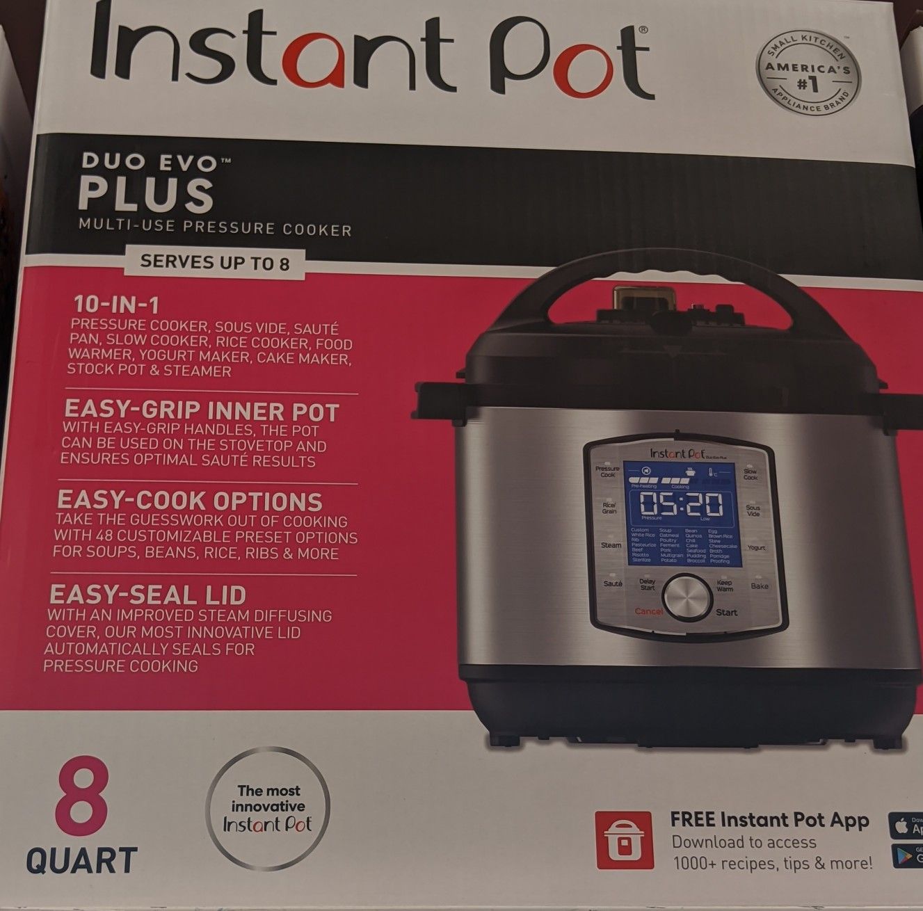 Instant pot duo evo PLUS 8 qt