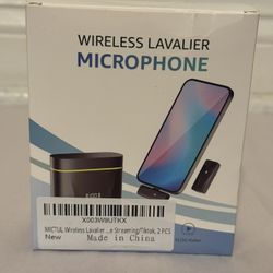 Wireless Lavalier Microphone for iPhone/Android - New