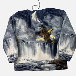 Brand New Bald Eagle Sherpa Lined Fleece Jacket