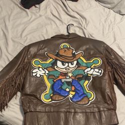 Vintage Leather Jacket , Felix The Cat