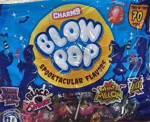 Halloween blow pop candy