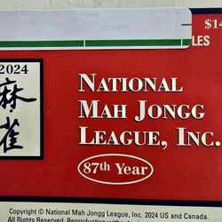 NATL MAHJONG LEAGUE ORIGINAL ISSUED  CARD 2025