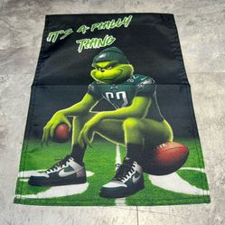 Philadelphia Eagles Grinch Jason Kelce “it’s A Philly Thing” 12x18 Yard Flag. 