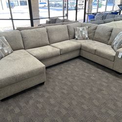 Stunning Light Brown Sectional 