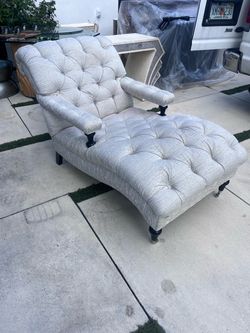 Luxury Tufted Chaise Lounge – Fisher Island Model Condo – $450