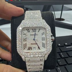 Fully Bustdown Cartier Watch