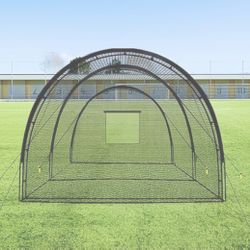 Baseball Batting Cage Net for Backyard 22ftx12ftx8ft 