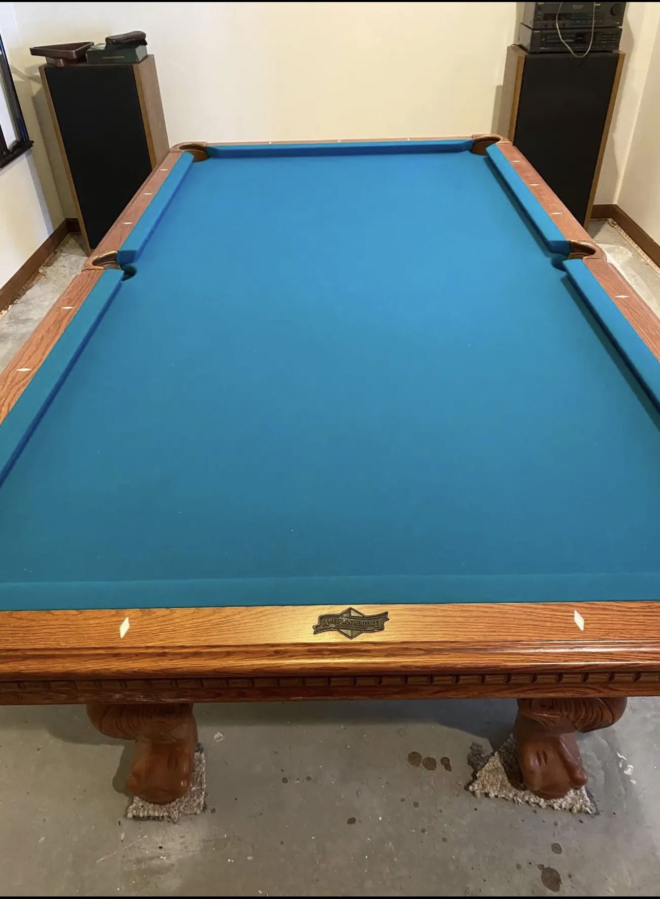 American Heritage 8’ Professional Slate Billiards Pool Table