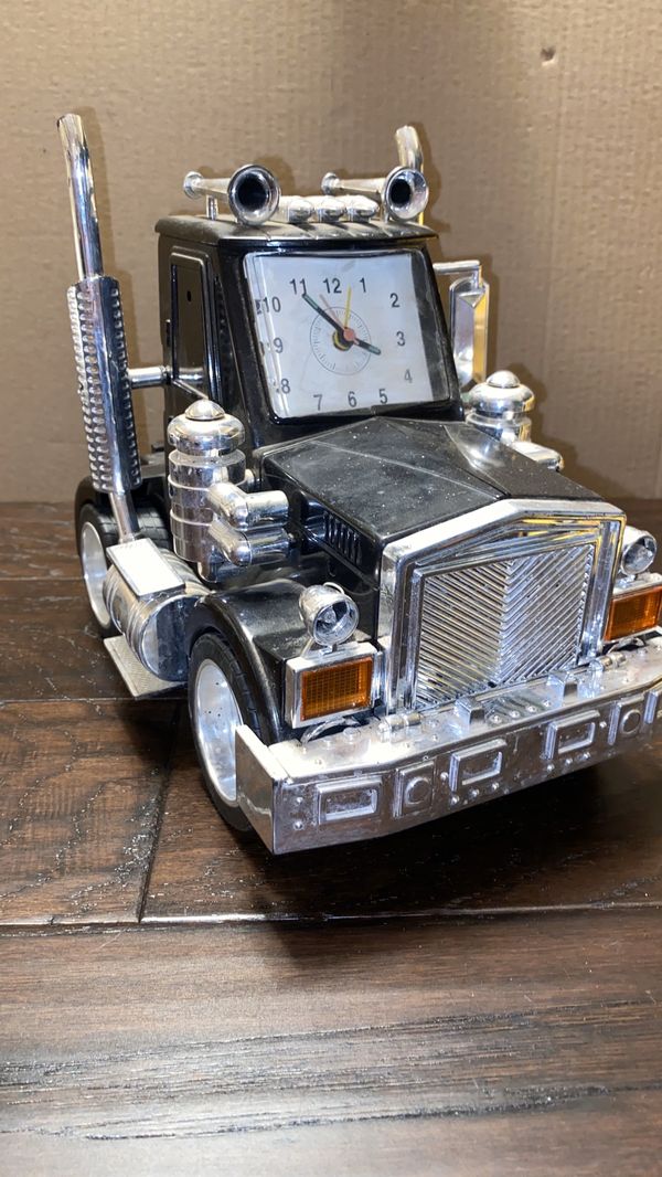 Big Rig, Semi Truck, tractor alarm clock, lights and sounds model. for