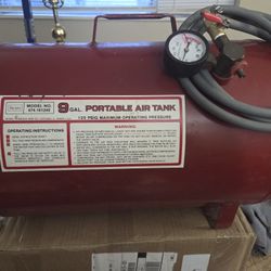 Air Tank Sears 9 Gallon Comes With 7 Ft Hose And New Gauge And Fittings 