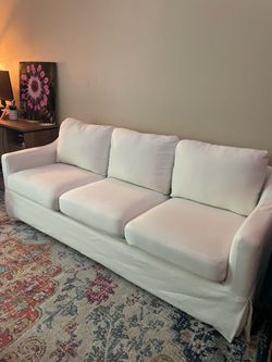 Wayfair Slipcover Sofa-White
