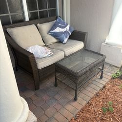 Outdoor Wicker Patio Set