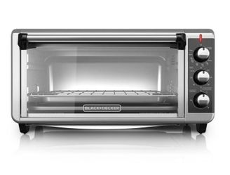 1500 W 8-Slice Stainless Steel Toaster Oven with Broiler
