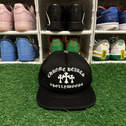 Chrome hearts Trucker hat black flat bill