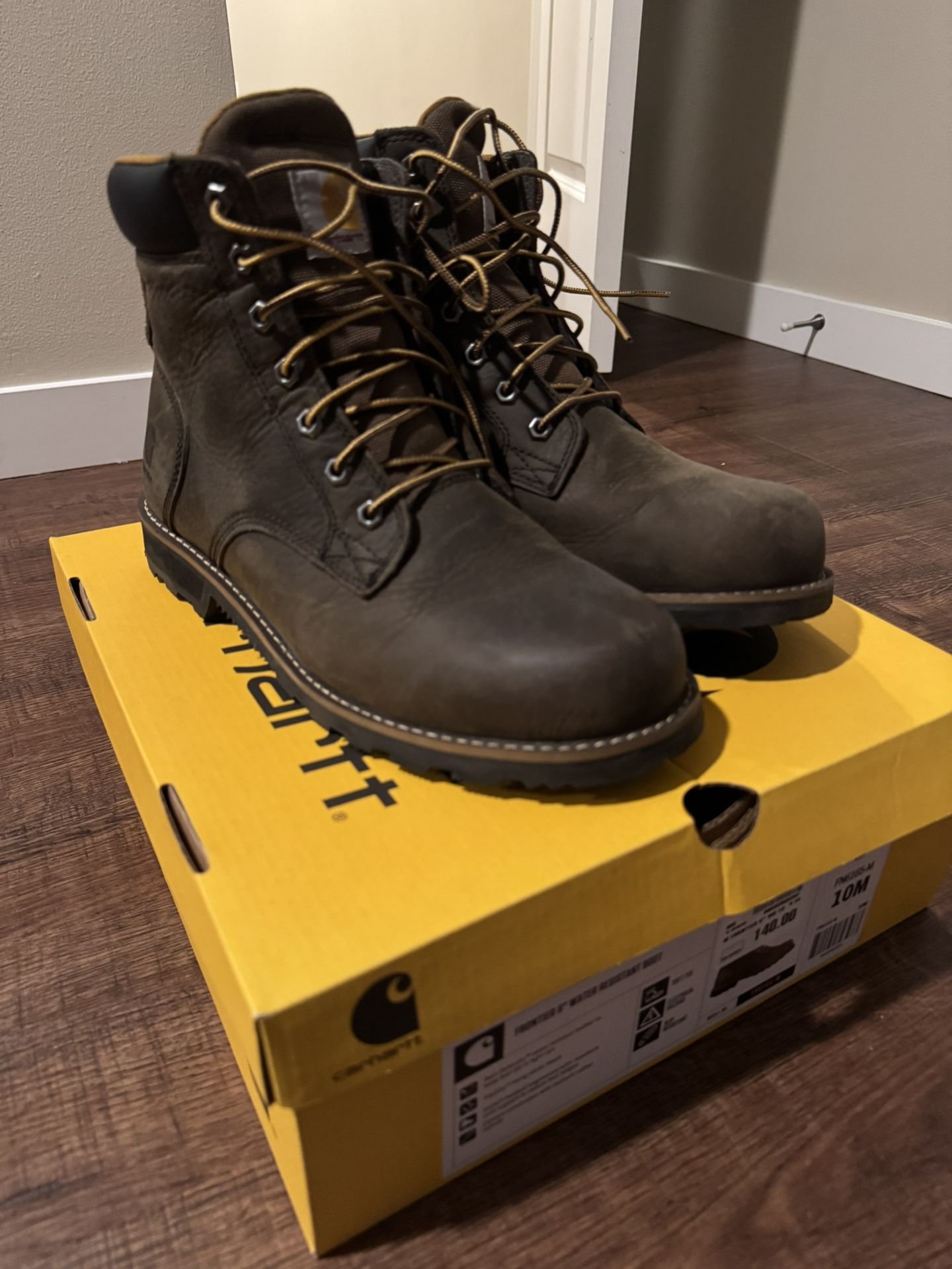 Carhartt Frontier 6” Water Resistant boots.