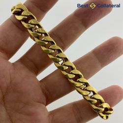 18k Gold Curb Bracelet