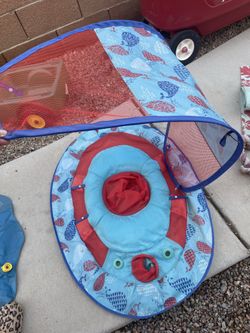 Baby Floatie With Shade Canopy 