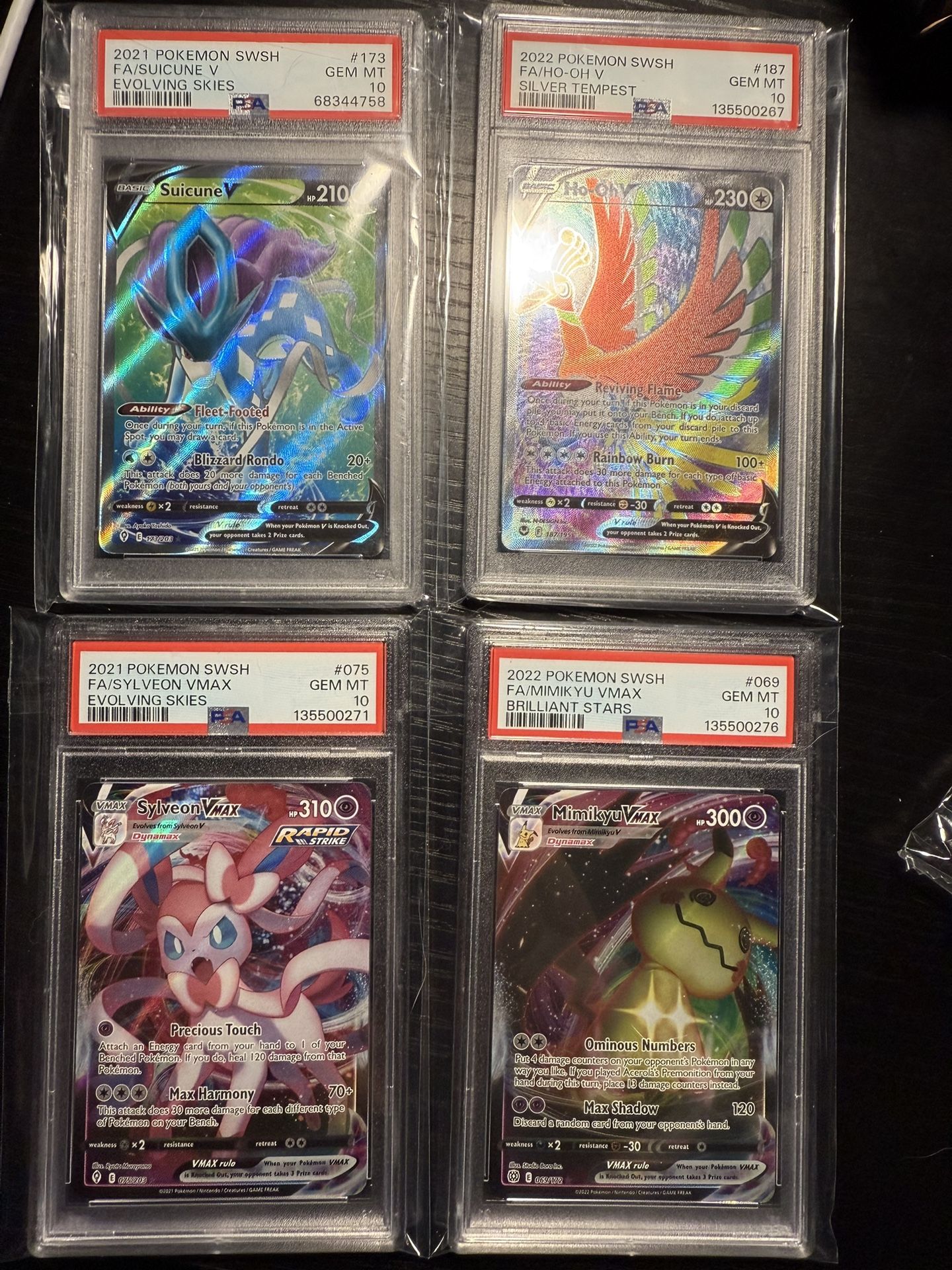 FS/FT Pokemon PSA 10 Slabs