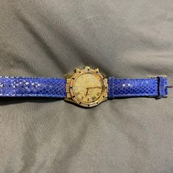 Watch Michael Kors Purple Leather Bag