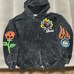 Urban Unique Designed Zipper Hoodie - men size 2XL