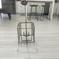 4 Light Brushed Nickel Hanging Light 