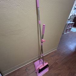 Pink Dust Pan And Broom Set $20 