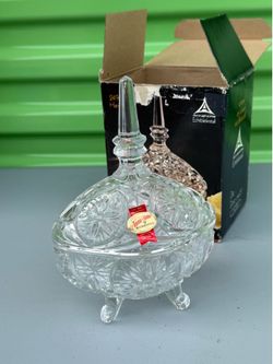 24% Lead Crystal Candy Dish