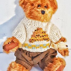 Vintage Boyds Bear 1998 Bear Edmund W TAGS Sweater and pants 8.5" X 6"