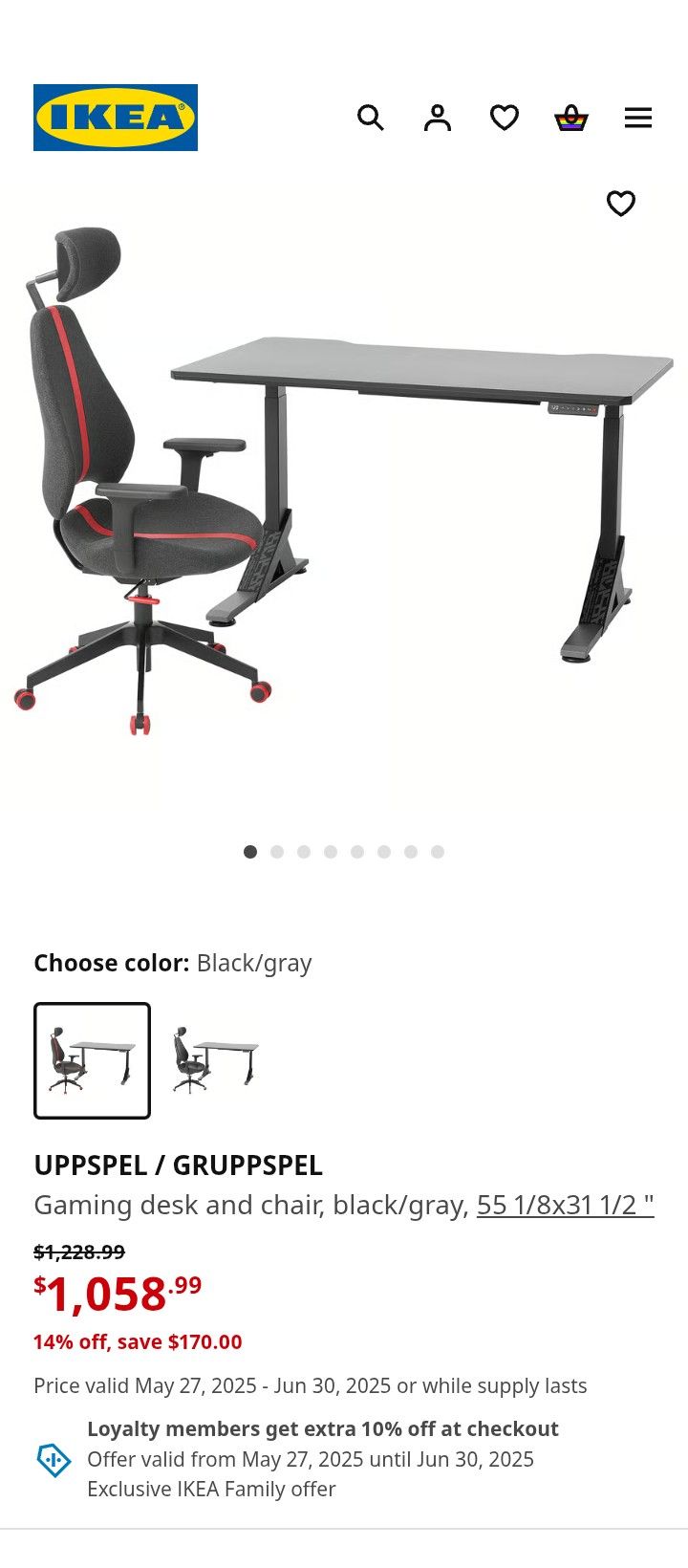 Gaming Table With Chair