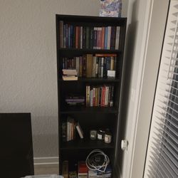 Black 5 Shelf Bookcase