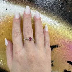10k Cz STONE RING 