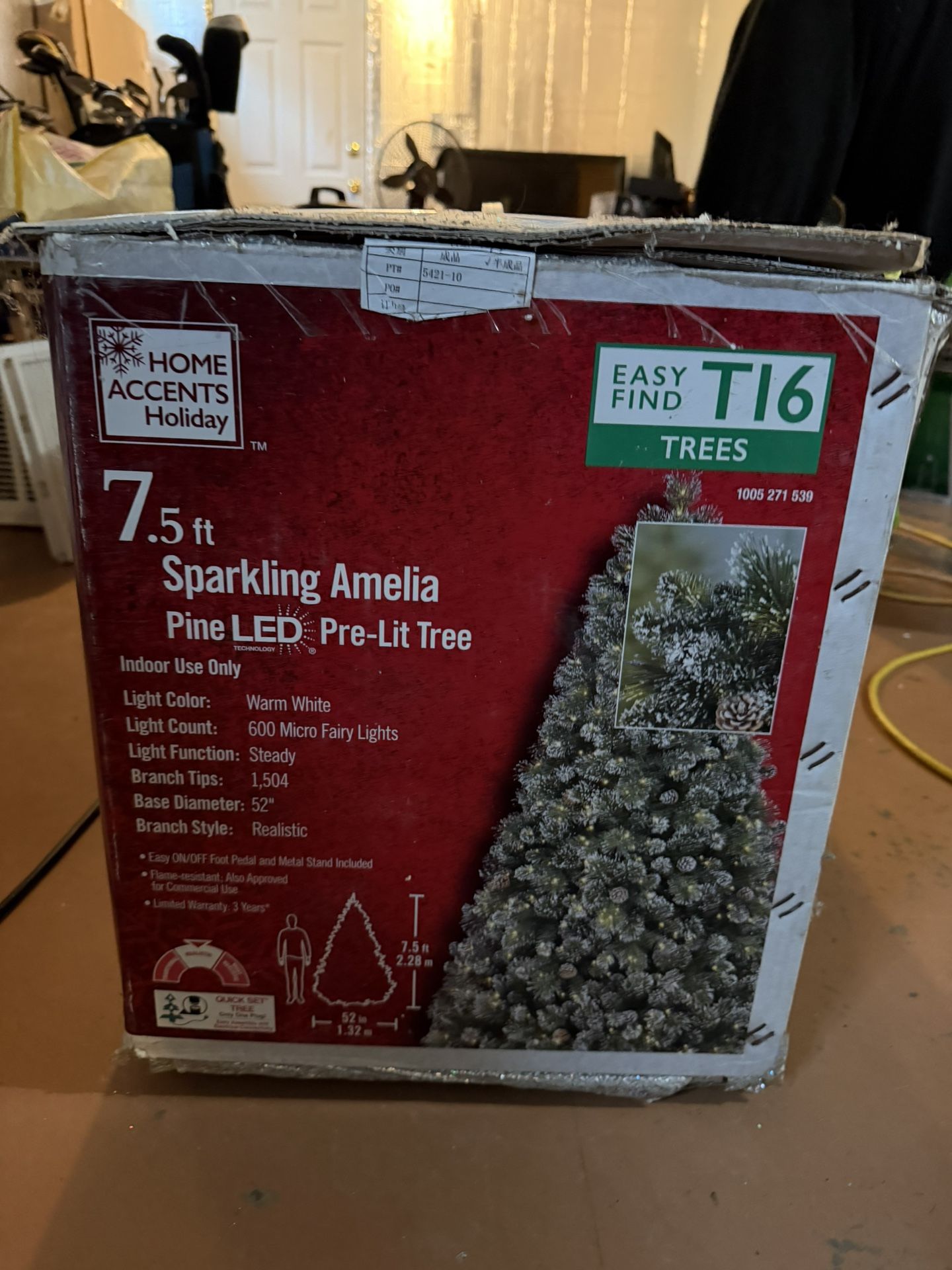 7.5 Ft Sparkling Amelia Pine LED Pre-Lit Tree