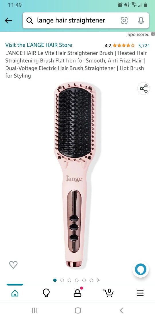 L'ange Hair Straightening Brush