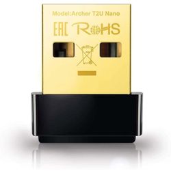 TP-Link Nano AC600 USB Wifi Adapter(Archer T2U Nano)- 2.4G/5G Dual Band Wireless Network Transceiver for PC Desktop, Travel Size, Supports Windows (11