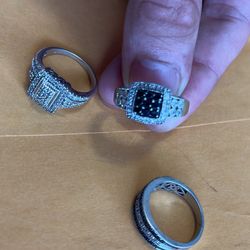 Natural Diamond Ring Set 